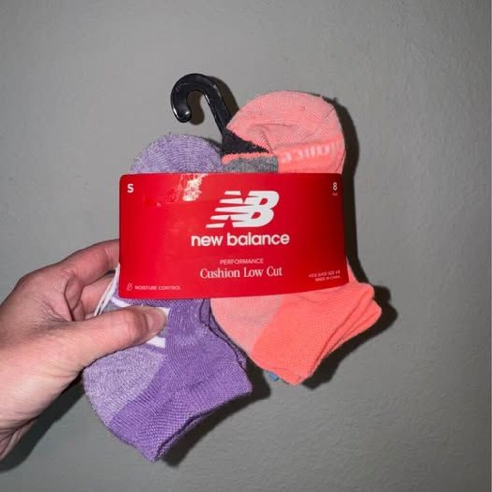 New Balance Performance Cushion Low Cut Socks, 8 Pair size 4-8 kids